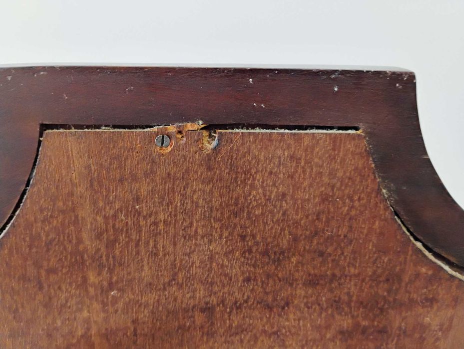 Espelho toucador vintage em madeira maciça mogno