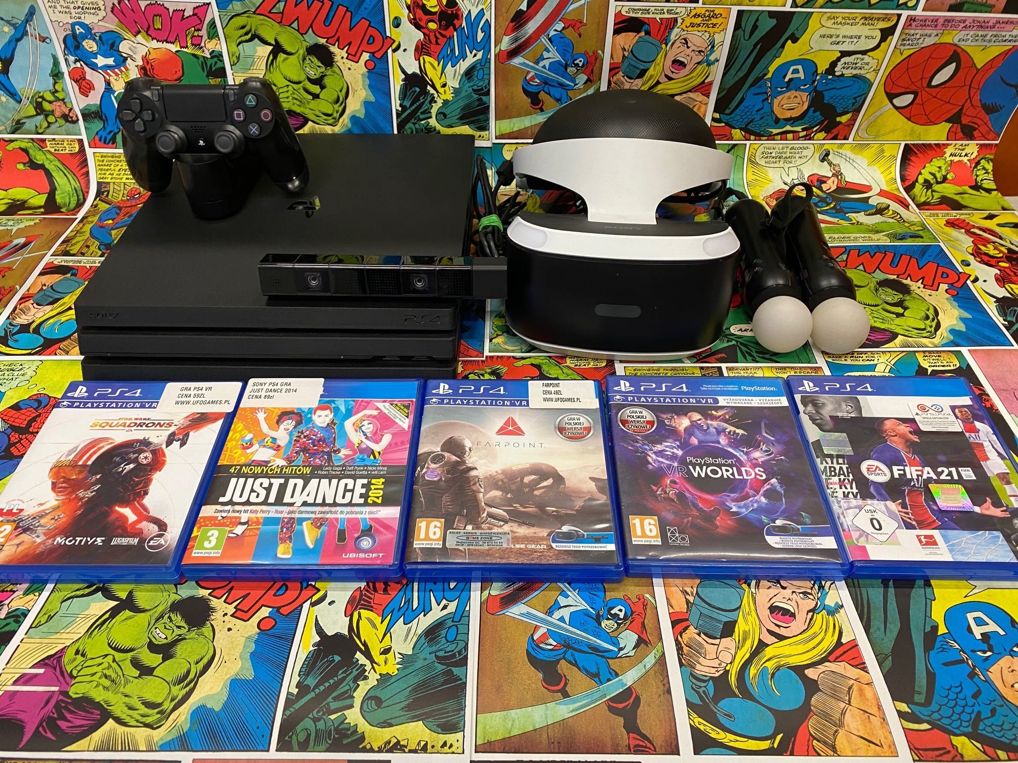 Sony Ps4 Pro 1tb+Zestaw Vr+Kamera+5xgra+Move x2szt Szczecin