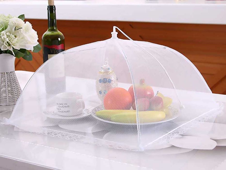 MOSKITIERA Osłona Siatka OCHRONNA na Żywność OWOCE przed OWADAMI 40 cm