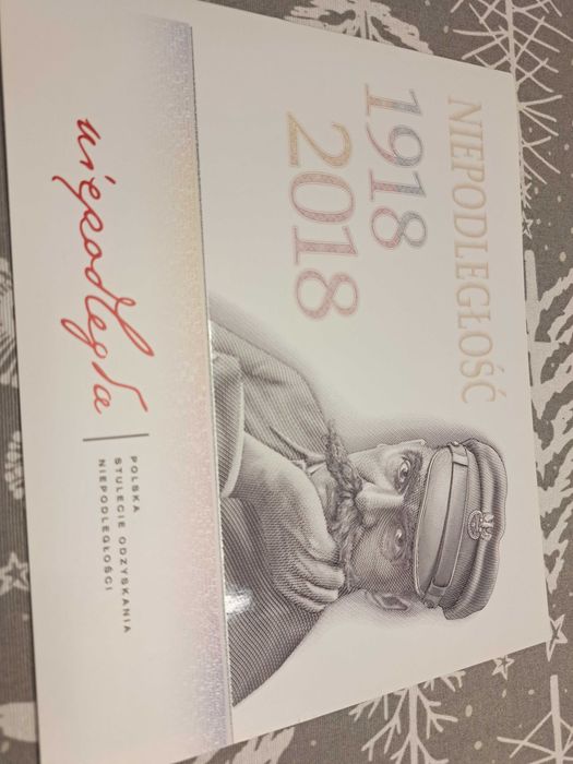 Banknot kolekcjonerski 20 zł Niepodległość stan UNC