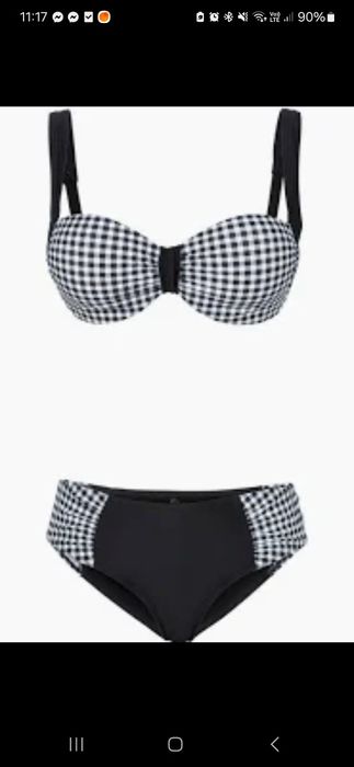 Strój kąpielowy krata bonprix rozmiar 48 C