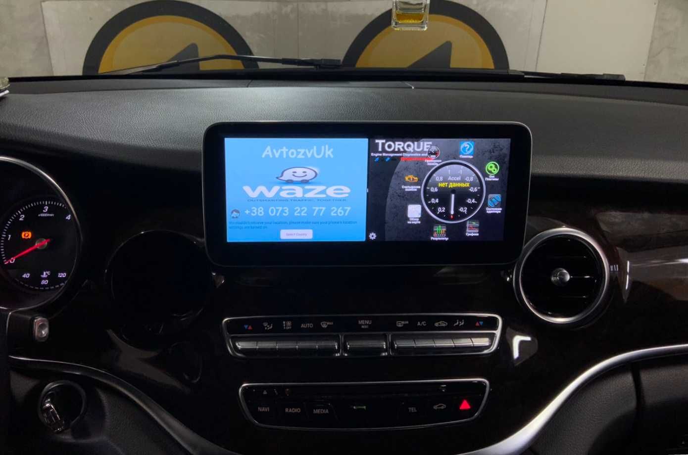 Дисплей V-Class MERCEDES BENZ w447 ТВ GPS TV магнитола Android CarPlay