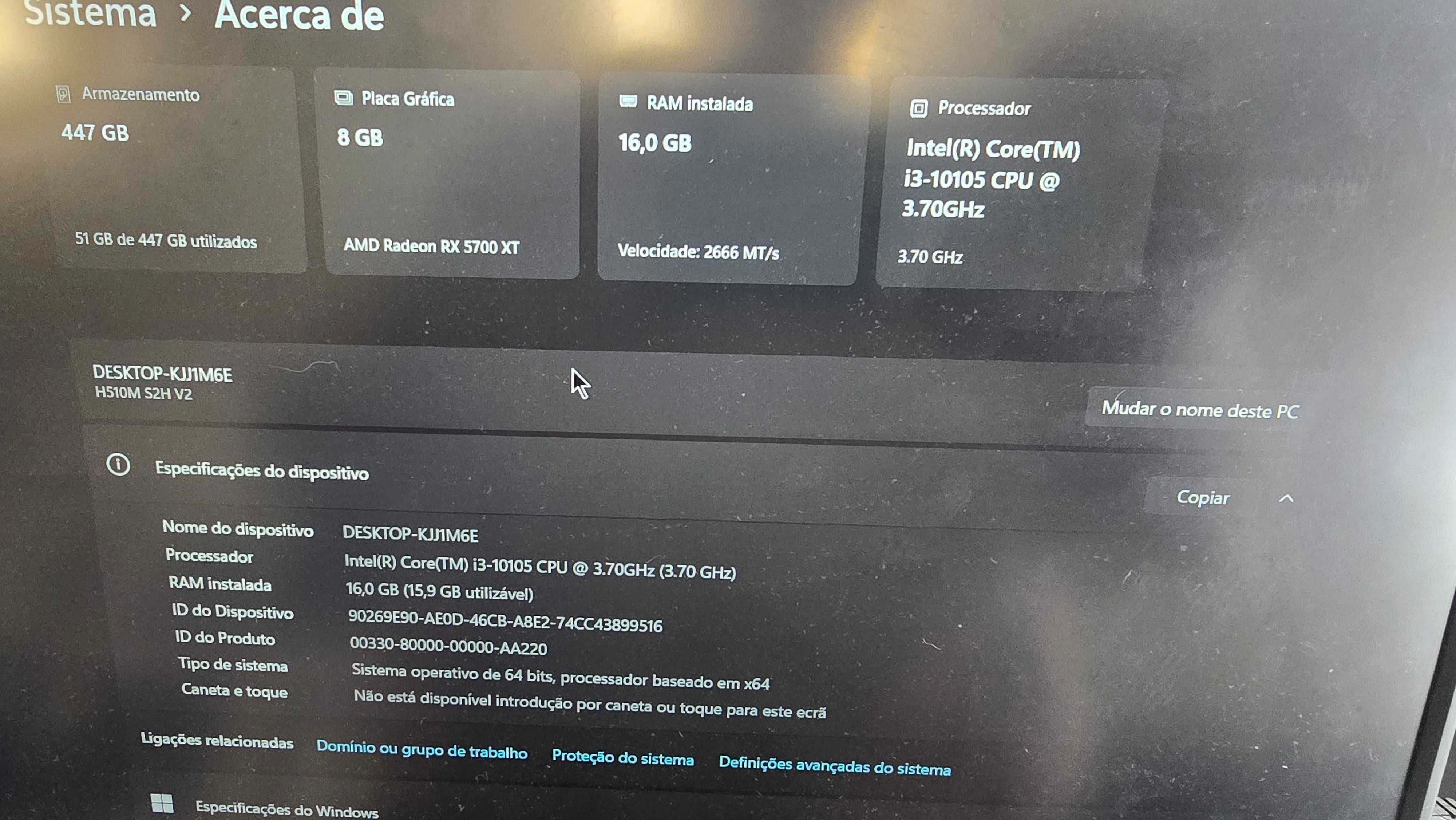 PC Gaming i3, 5700xt 8Gb, 16Gb, SSD 500Gb