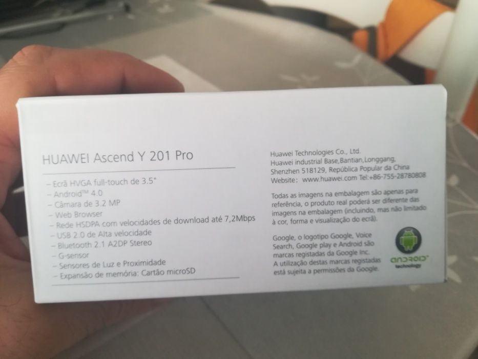 Huavei ascend y 201 pro, Meo