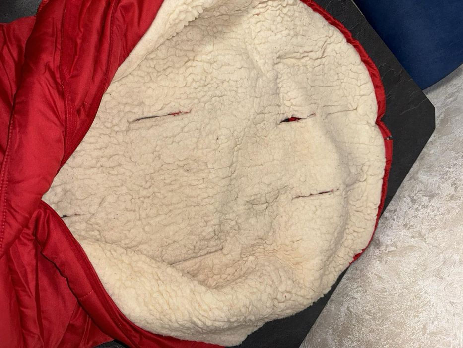 Теплий хутряний конверт на овчині/вовні для новонароджених.