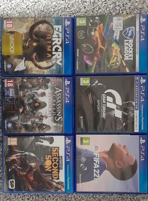 Conjunto de 6 jogos Playstation 4