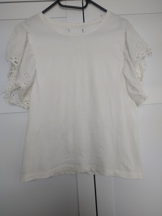 Bluzka # t-shirt # damska # elegancka # biała # rozmiar M