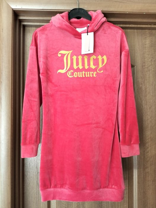 Нова тепла сукня Juicy Couture 10-11 р. рожеве велюрове плаття 140 146