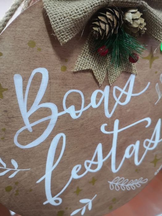 Placa de madeira personalizada