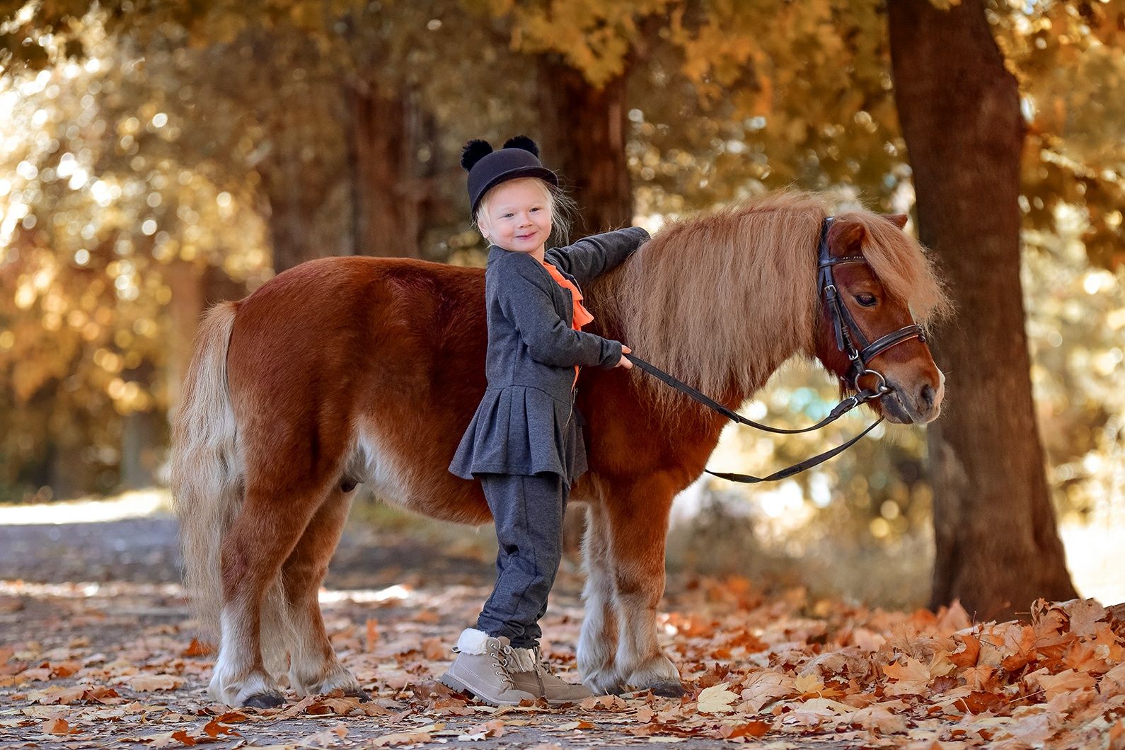 Фотосессия с лошадью с пони Днепр, верховая езда конный спорт обучение