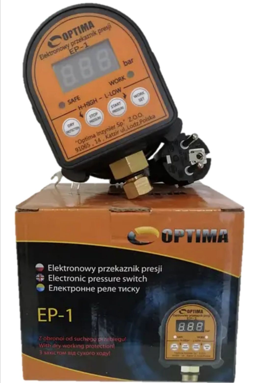 Електронне реле тиску OPTIMA EP-1 (захист від сухого ходу)