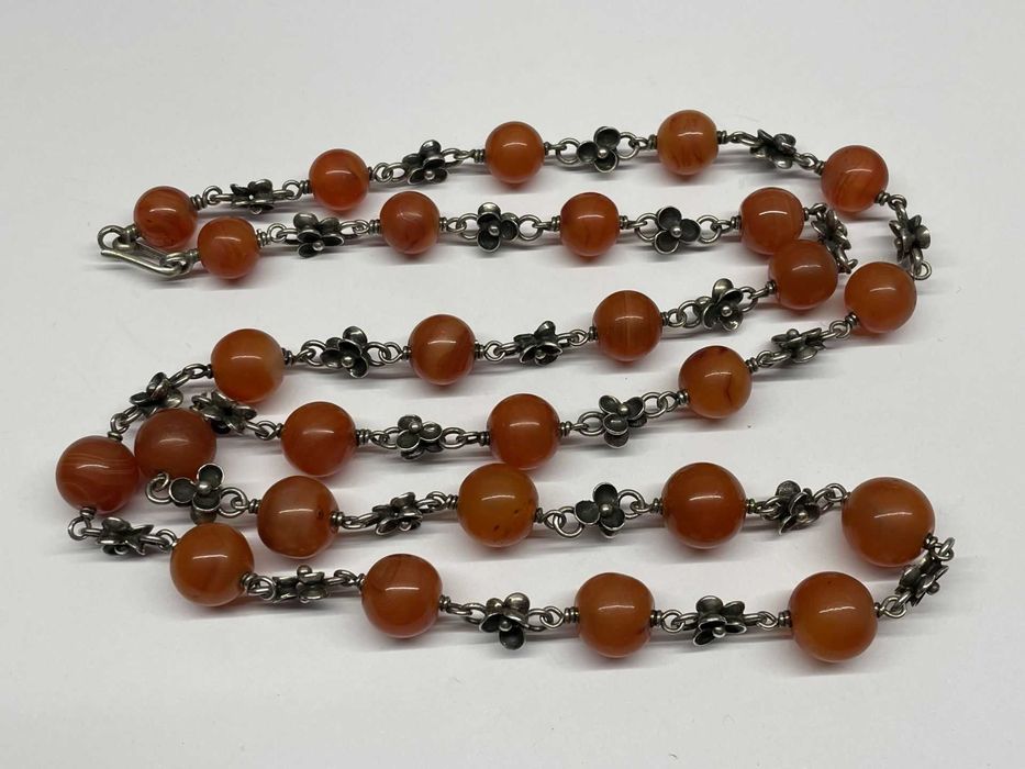 Długi Warszawski Srebrny Naszyjnik - 92,39g - ORNO - KRAKÓW