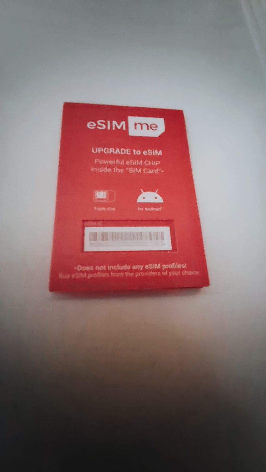 Karta SIM eSIM (eSIM.me) do telefonu komórkowego, smartfonu, tableta.