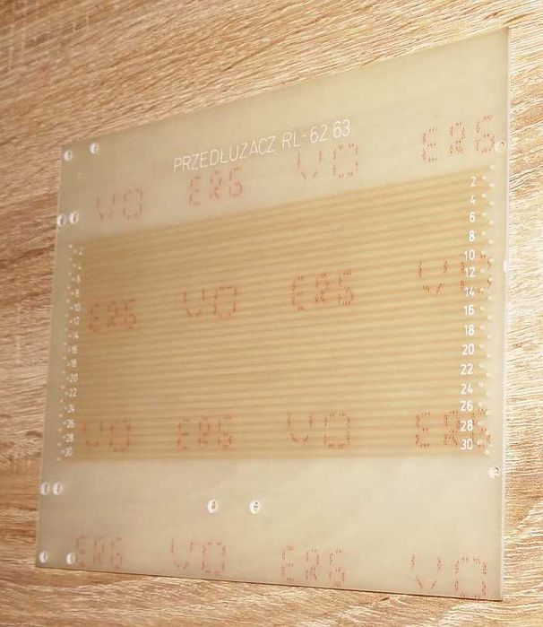 Płytka PCB przedłużacza RL-62,63 modułów ze złączami ELTRA 31 PIN 851