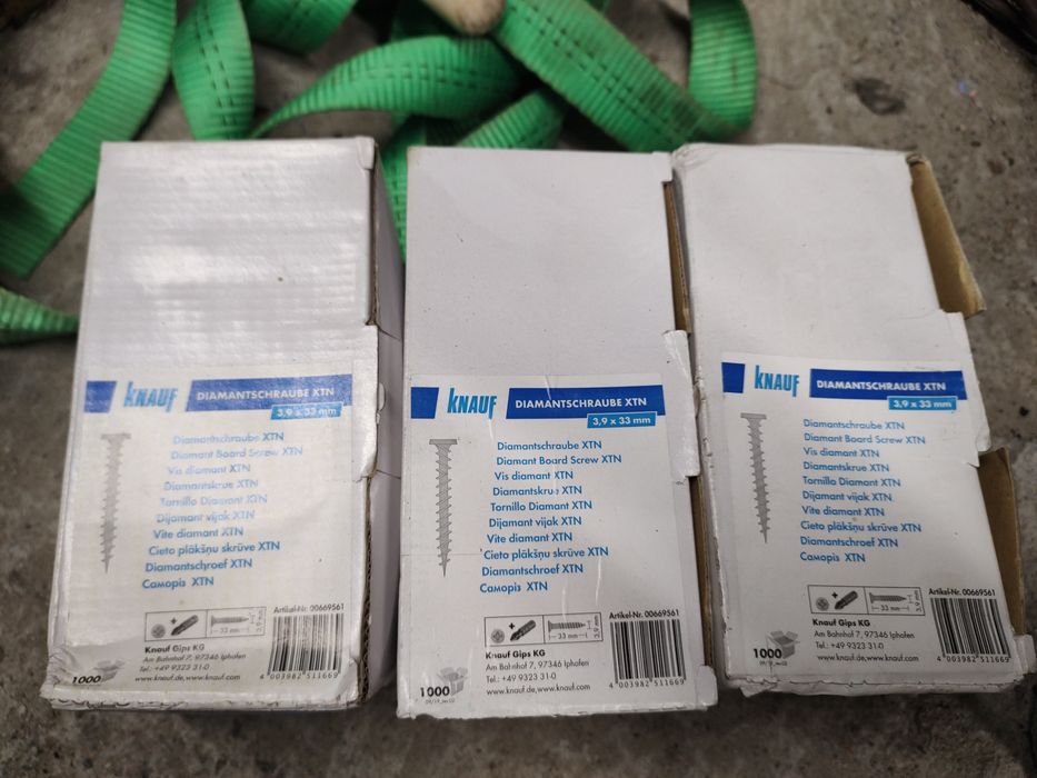 Wkręty Knauf 33/38 mm do płyt osb gk drewna