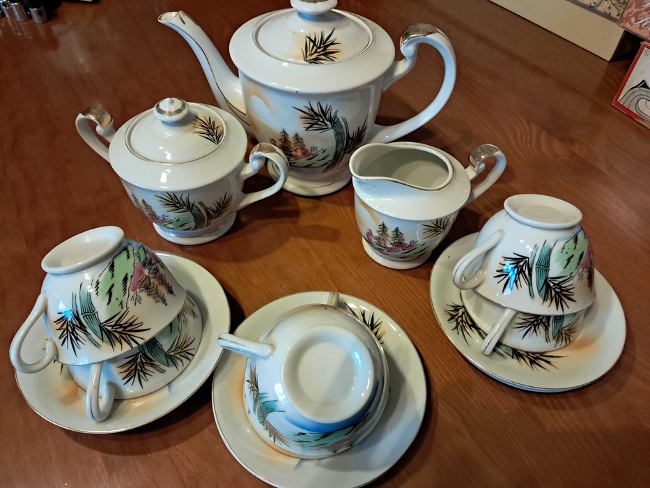 Serviço chinês de chá