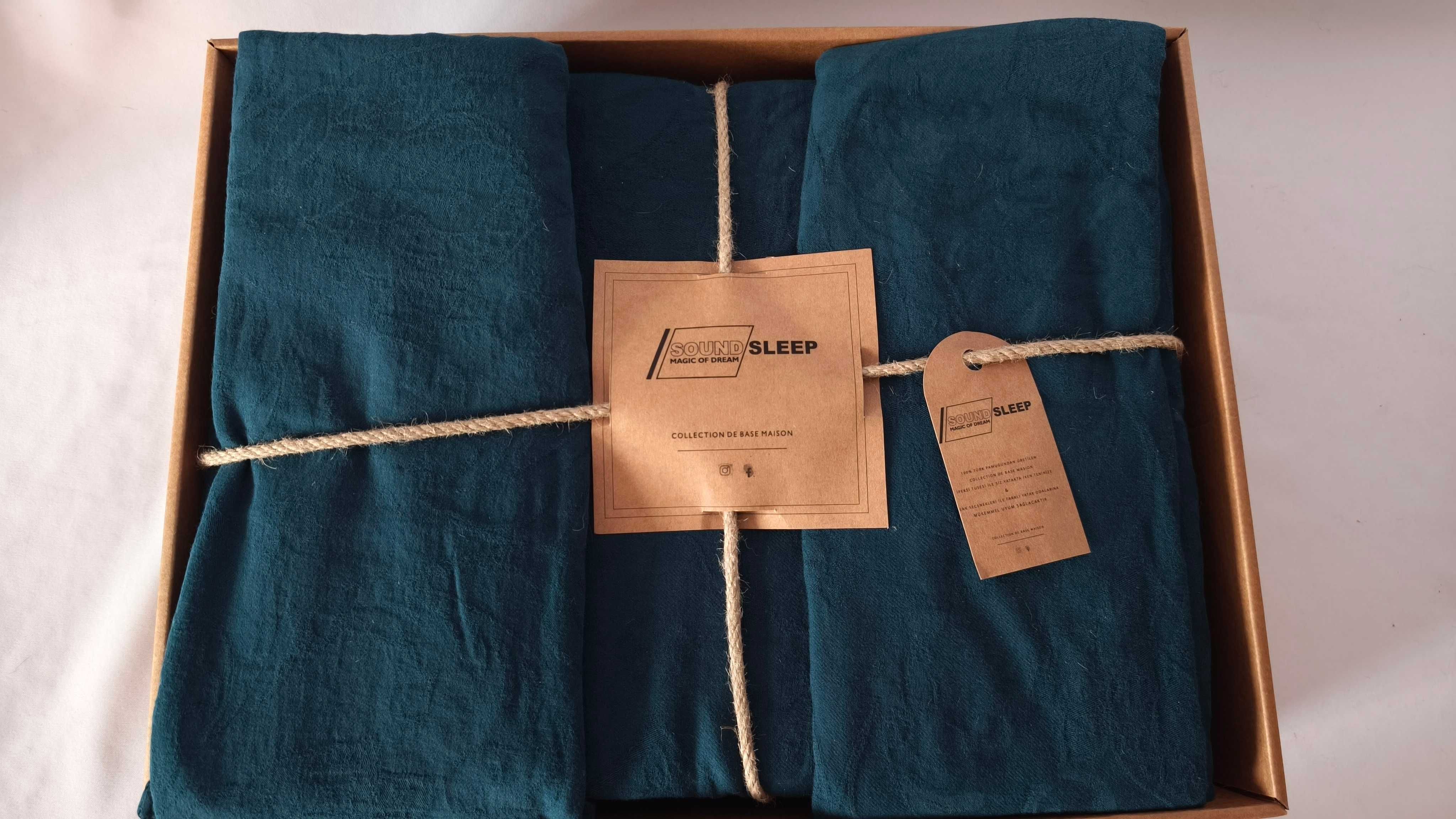 Комплект постільної білизни SoundSleep Stonewash Jacquard Жакард Євро