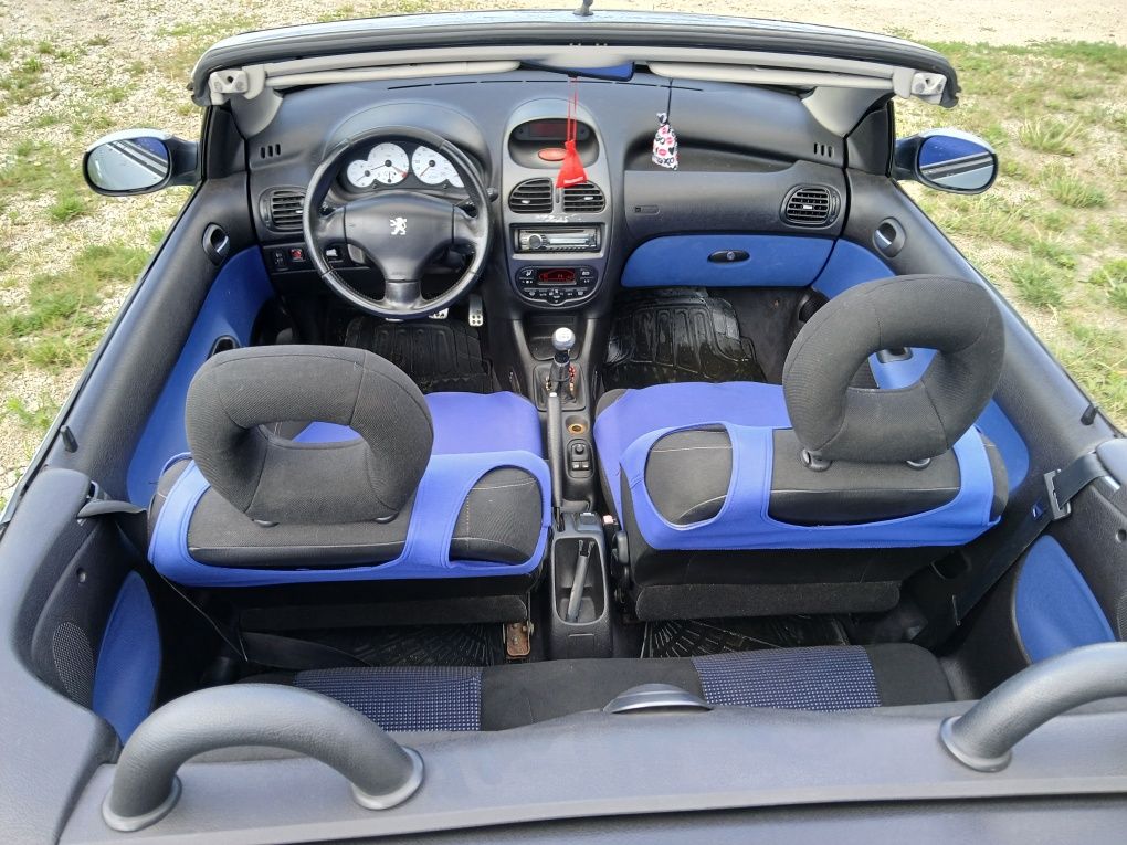 Peugeot 206CC 2.0 benzyna 2002r 139tys przeb < Cabrio < Klima