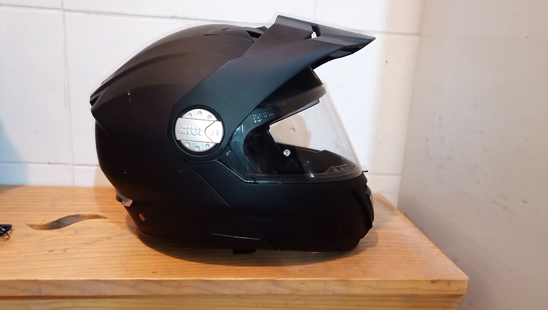 Capacete givi x33 canyon + auricular bluetooth lexin