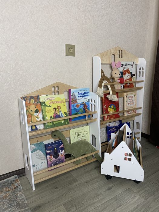 Дитяча книжкова полиця,поличка для книг,настінна полиця,дитячий стелаж