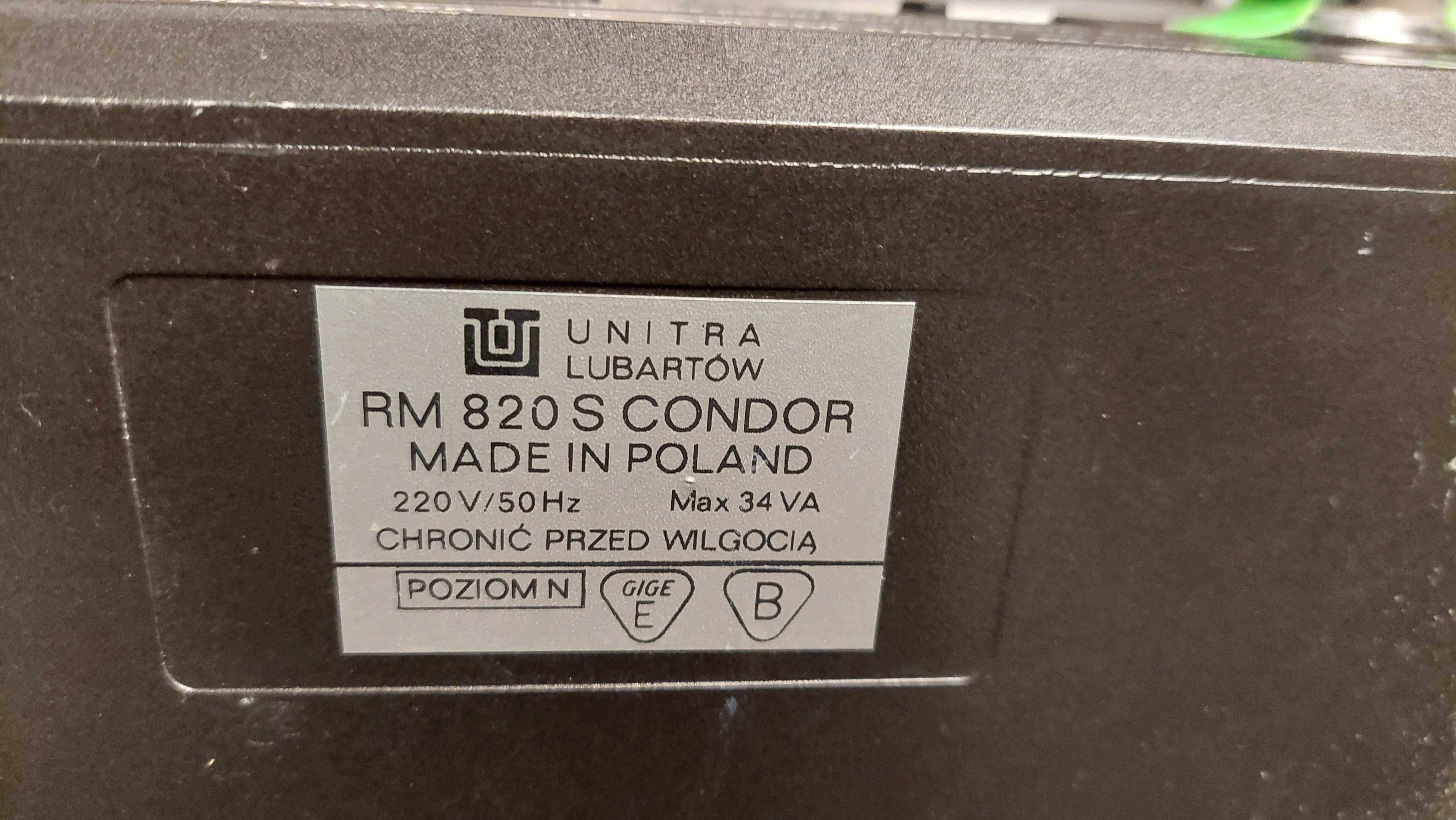 Radiomagnetofon CONDOR RM 820 S-cena do negocjacji