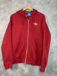 Зип-худи олимпийка Adidas original red vintage