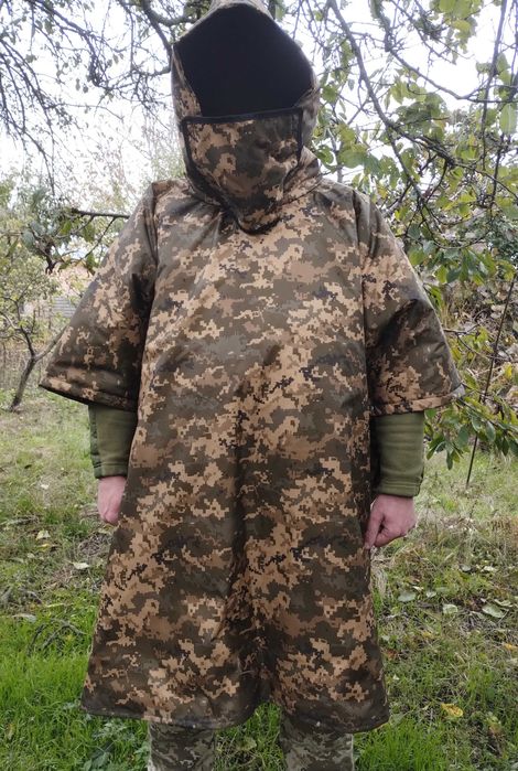 Військовий плащ, дощовик. Пончо анти тепловізор.