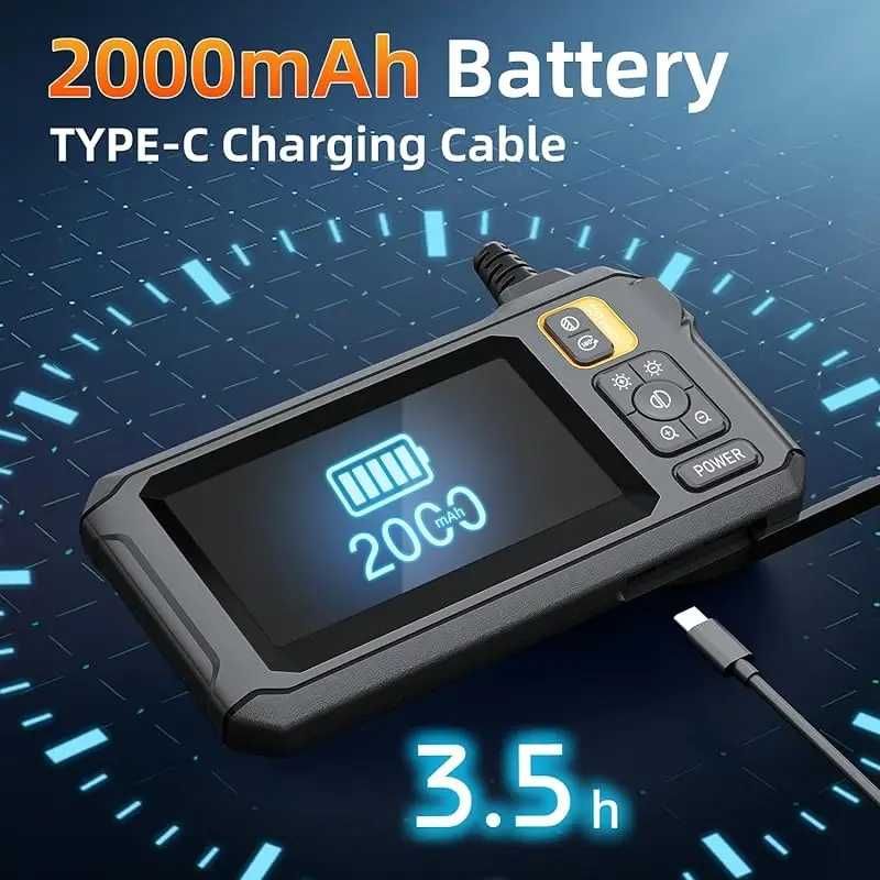 Эндоскоп с монитором 4.3 Inskam C30-M 5м.8мм (жесткий кабель)