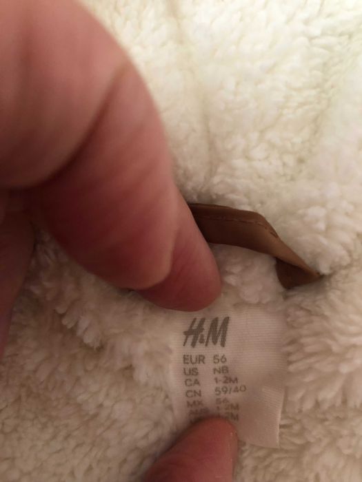 Зимовий комбінезон мішутка H&M для новонародженого, 56 розміру