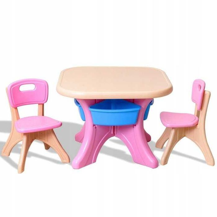 Stolik i krzesełka zestaw dla dzieci- stan bardzo dobry
