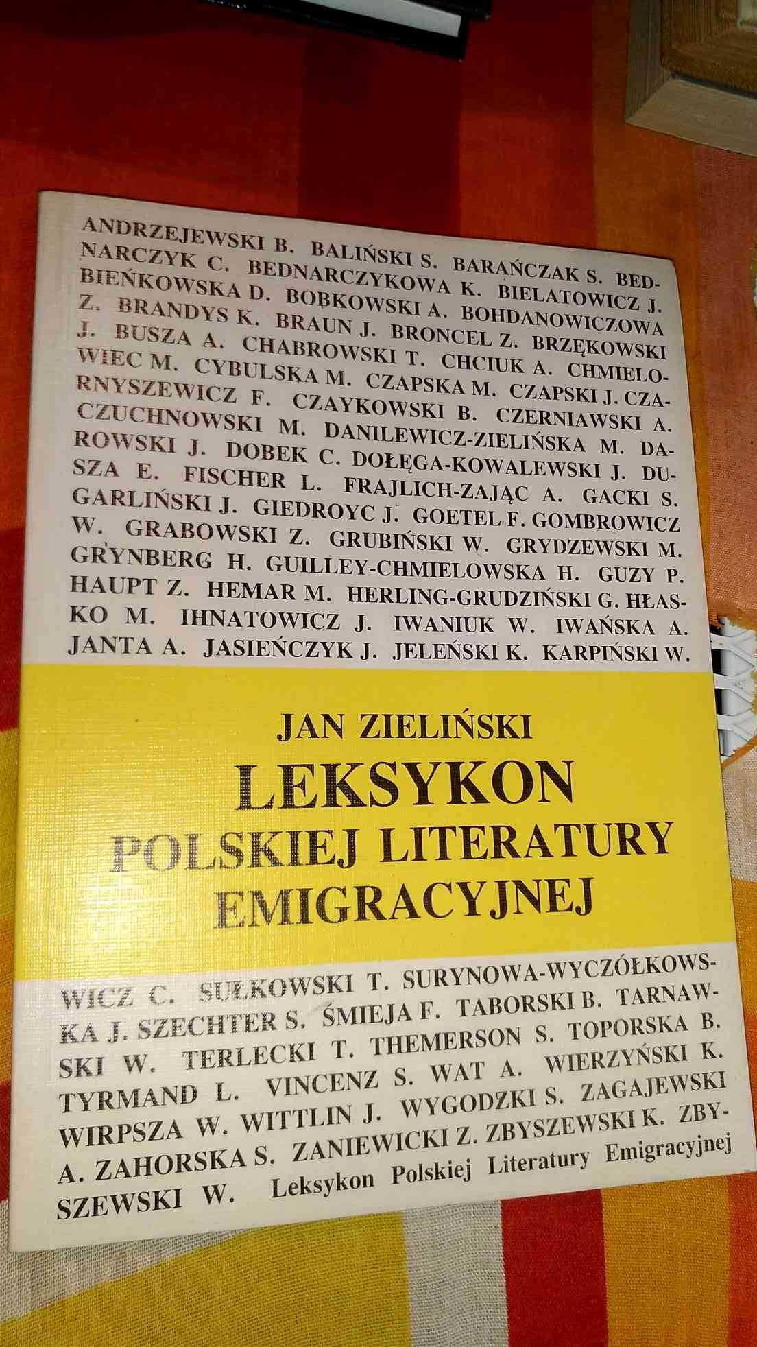Leksykon polskiej literatury emigracyjnej Jan Zieliński