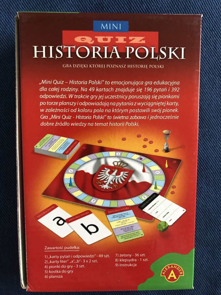 Mini quiz historia Polski gra edukacyjna Aleksander