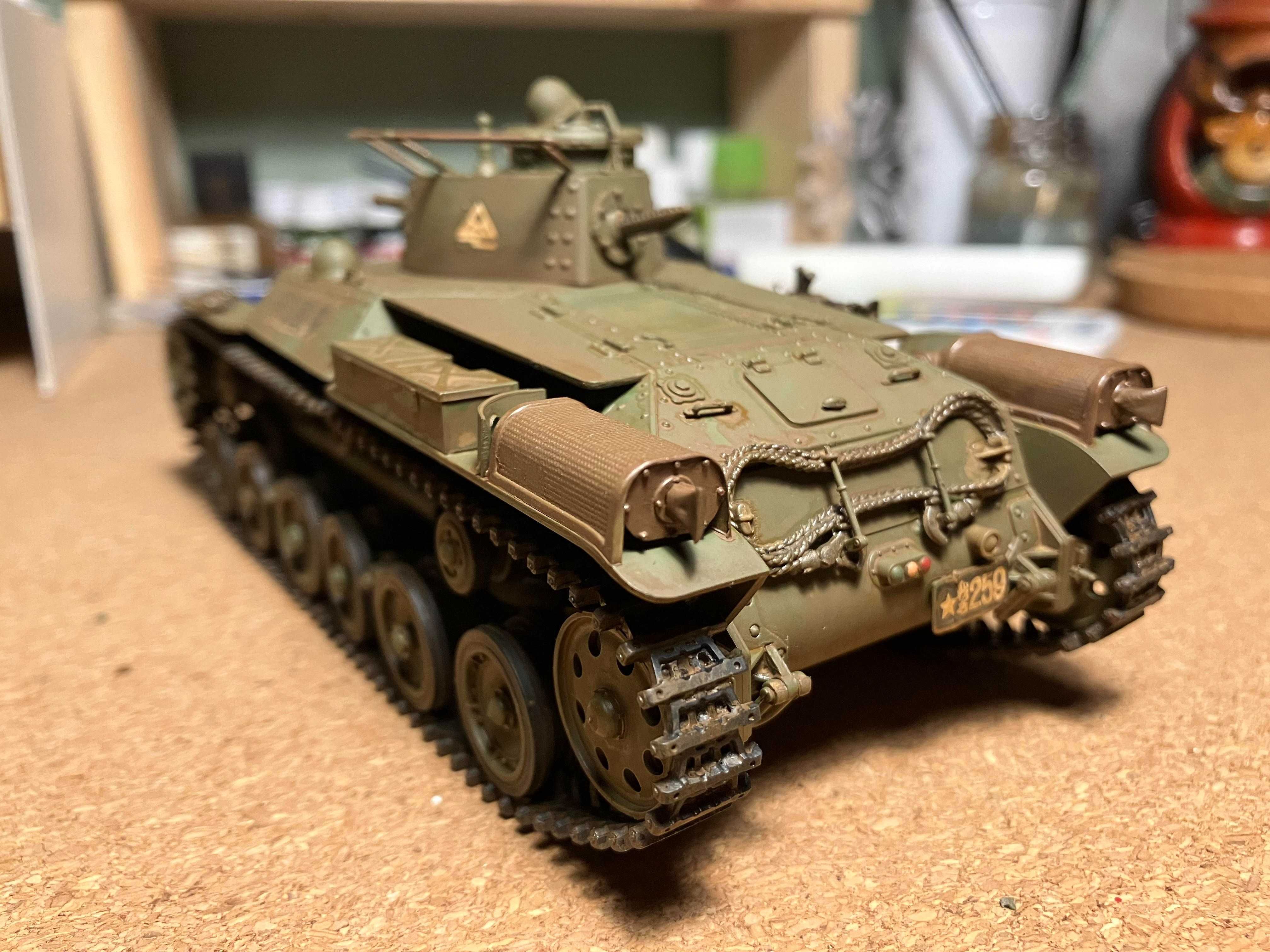 Model do sklejania Chi ha Japonia Tamiya Modelarstwo Czołg II Wojna