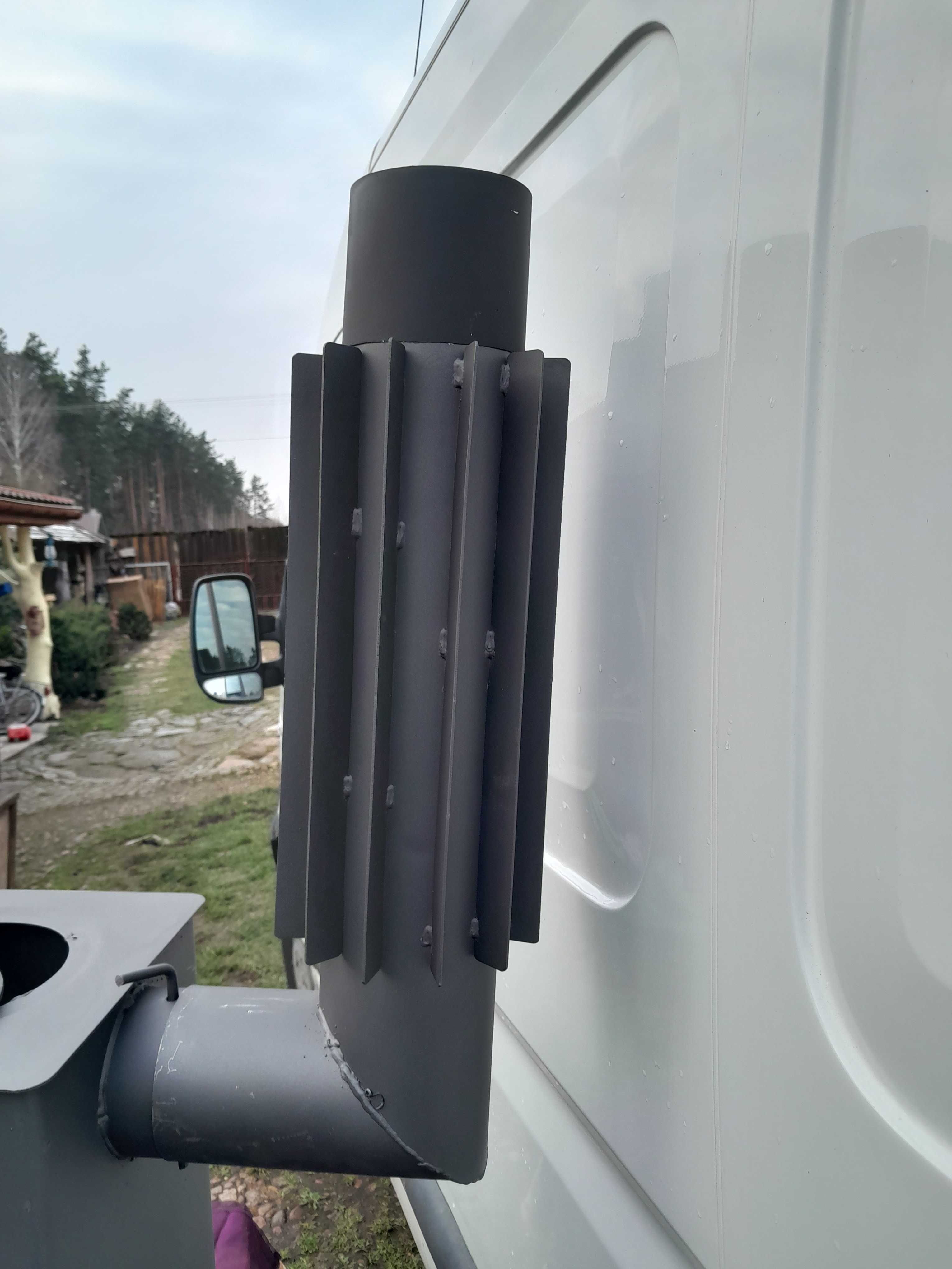 Wymiennik ciepła - radiator 120 mm 130 mm koza kominek  - uniwersalny