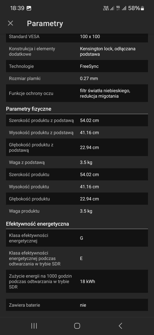 Monitor MSI g2422  24"
