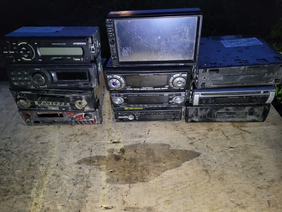 12szt radio samochodowe Kenwood Pioneer LG do naprawy