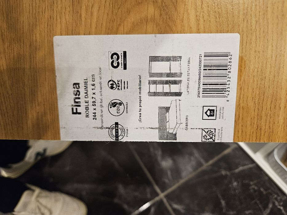 Placas melamina efeito carvalho