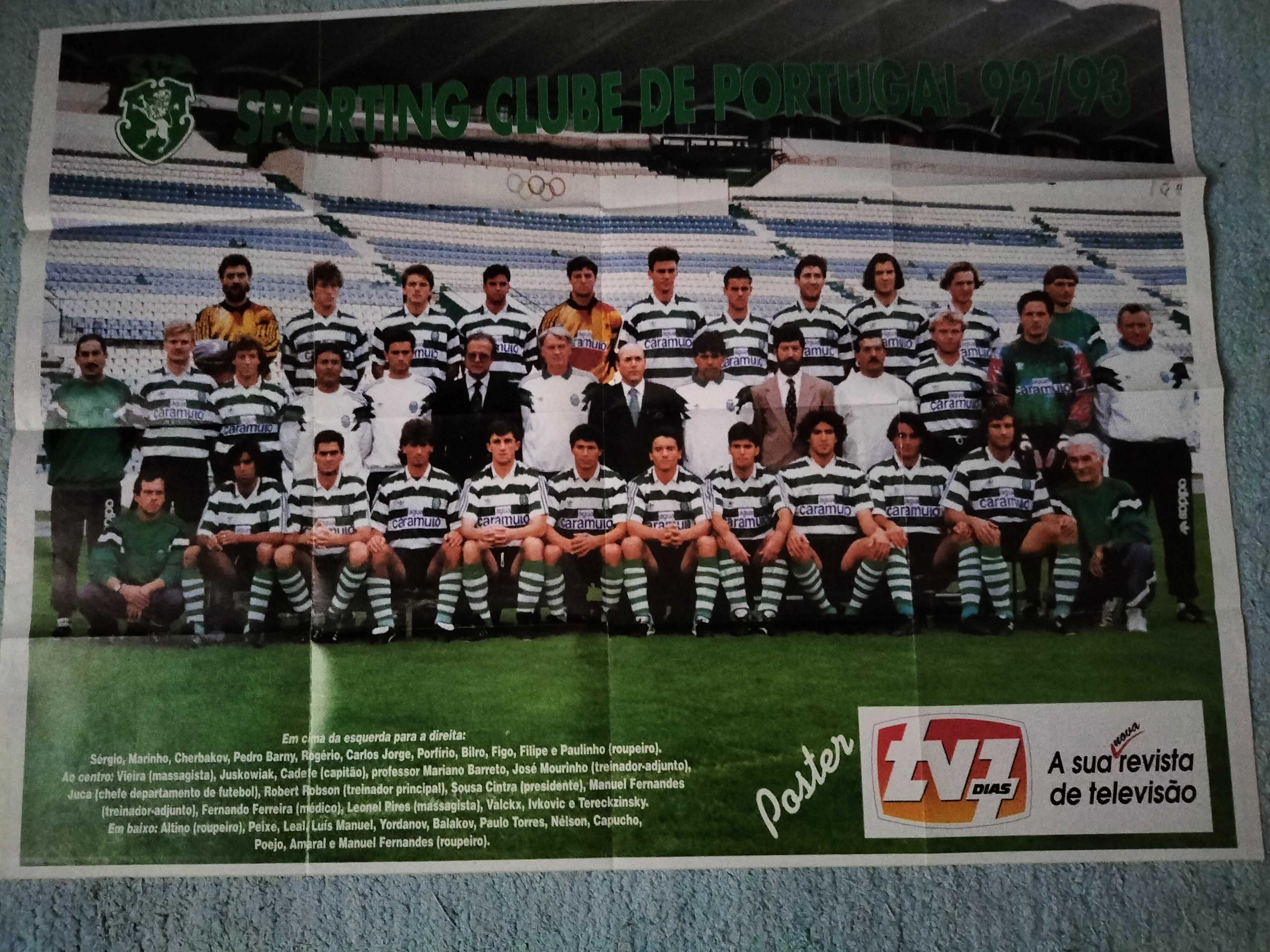 Poster Sporting 92/93 (TV 7 Dias)