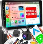 NOWE radio samochodowe 1 DIN 10" ANDROID 14 CAR PLAY GPS 4 GB WIFI BT