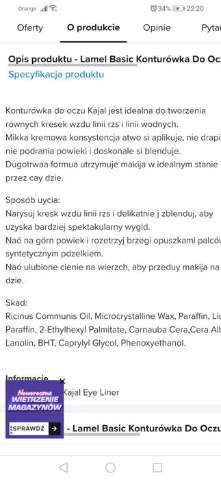 Kredka do oczu lamel 403
