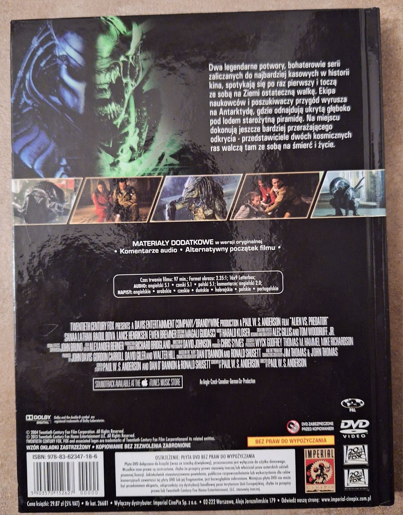 Obcy kontra predator film dvd