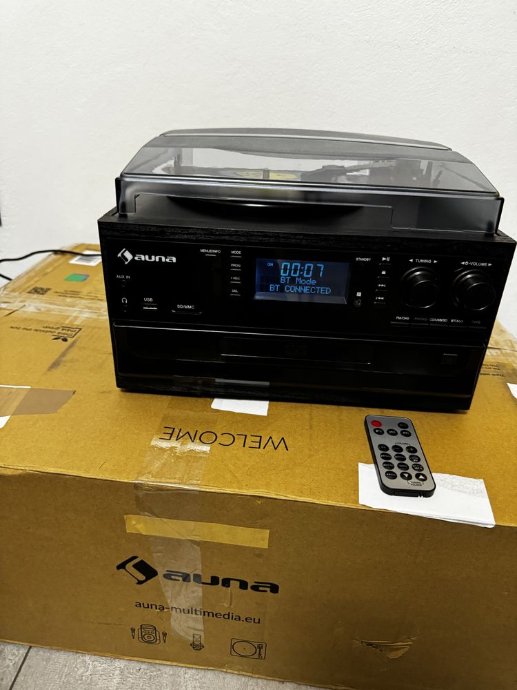 Wieża radio stereo nowa FM DAB CD Bluetooth USB  kaseta Oakland DAB