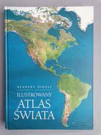 Zestaw 2 różnych Atlasów, Atlas świata oraz Atlas Polski, ilustrowany