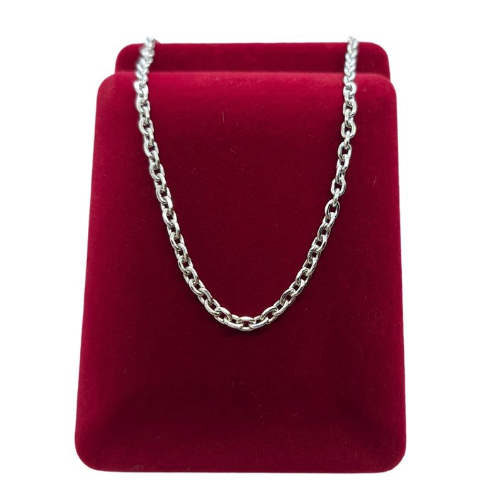 Łańcuszek ankier 50cm / 2mm srebrny - Stal Chirurgiczna