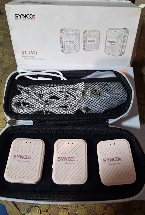 Mikrofon pojemnościowy bezprzewodowy Synco G1 A2 mikroport 2 nadajniki