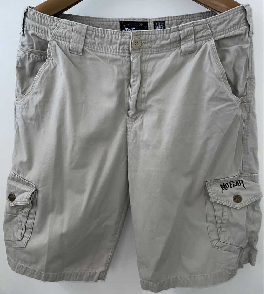 Шорти чоловічі No Fear Cargo shorts baggy карго з кишенями M/L cotton