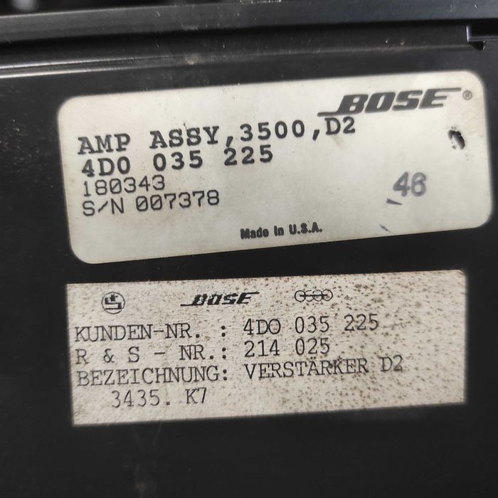 Wzmacniacz Audi A8 D2 4D003,5225