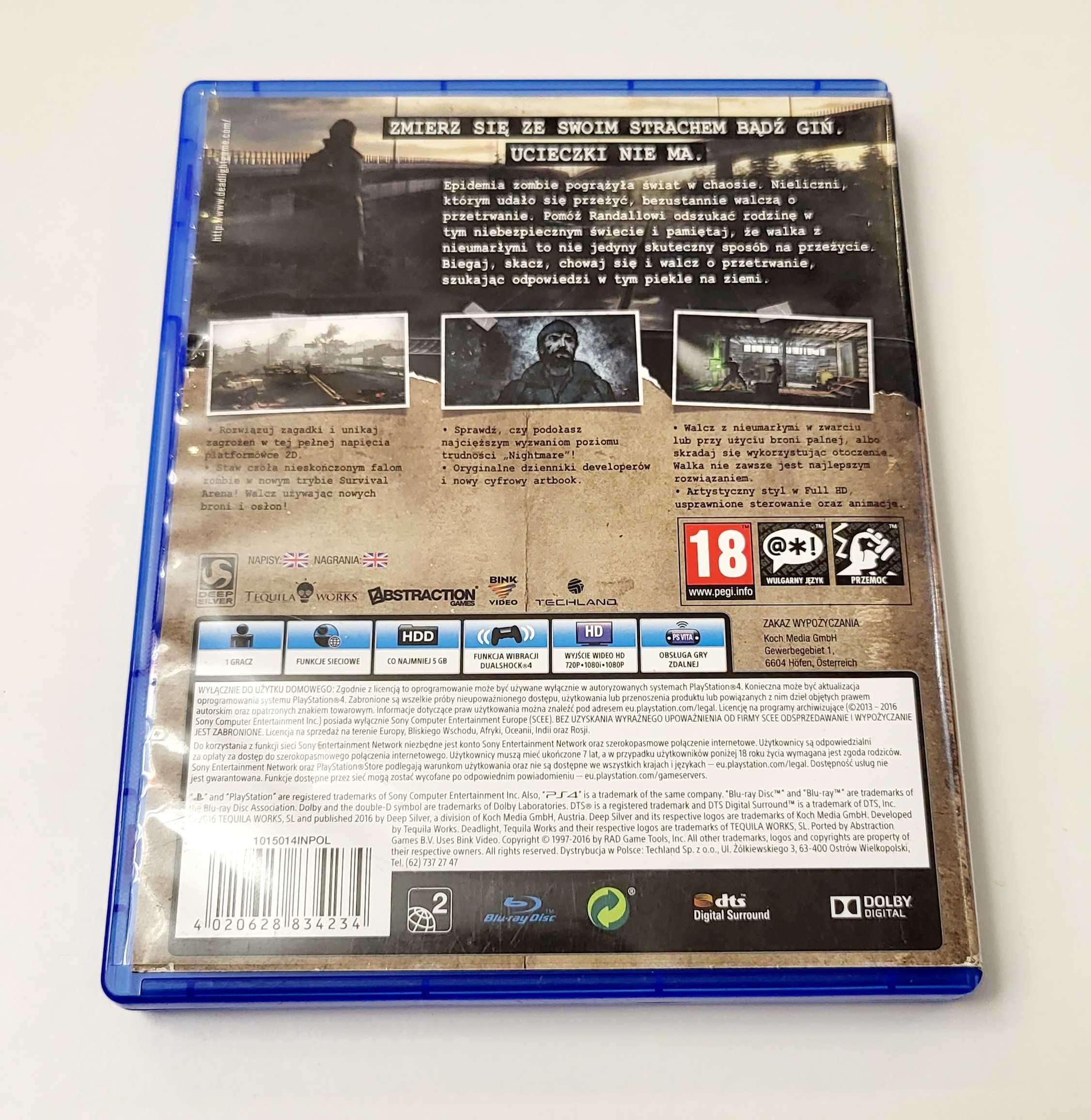 Gra Deadlight Director's Cut PL PS4 PS5 Playstation 4 5