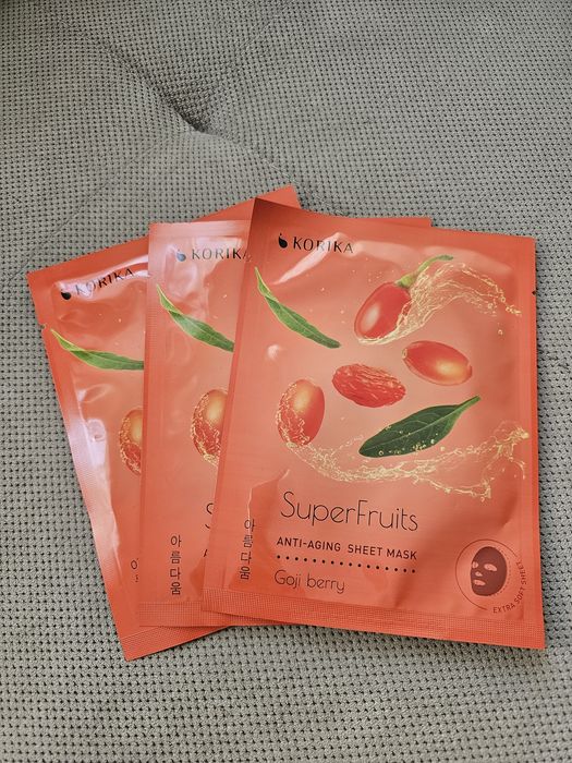 3x KORIKA SuperFruits Goji Berry Mask odmładzająca maseczka do twarzy