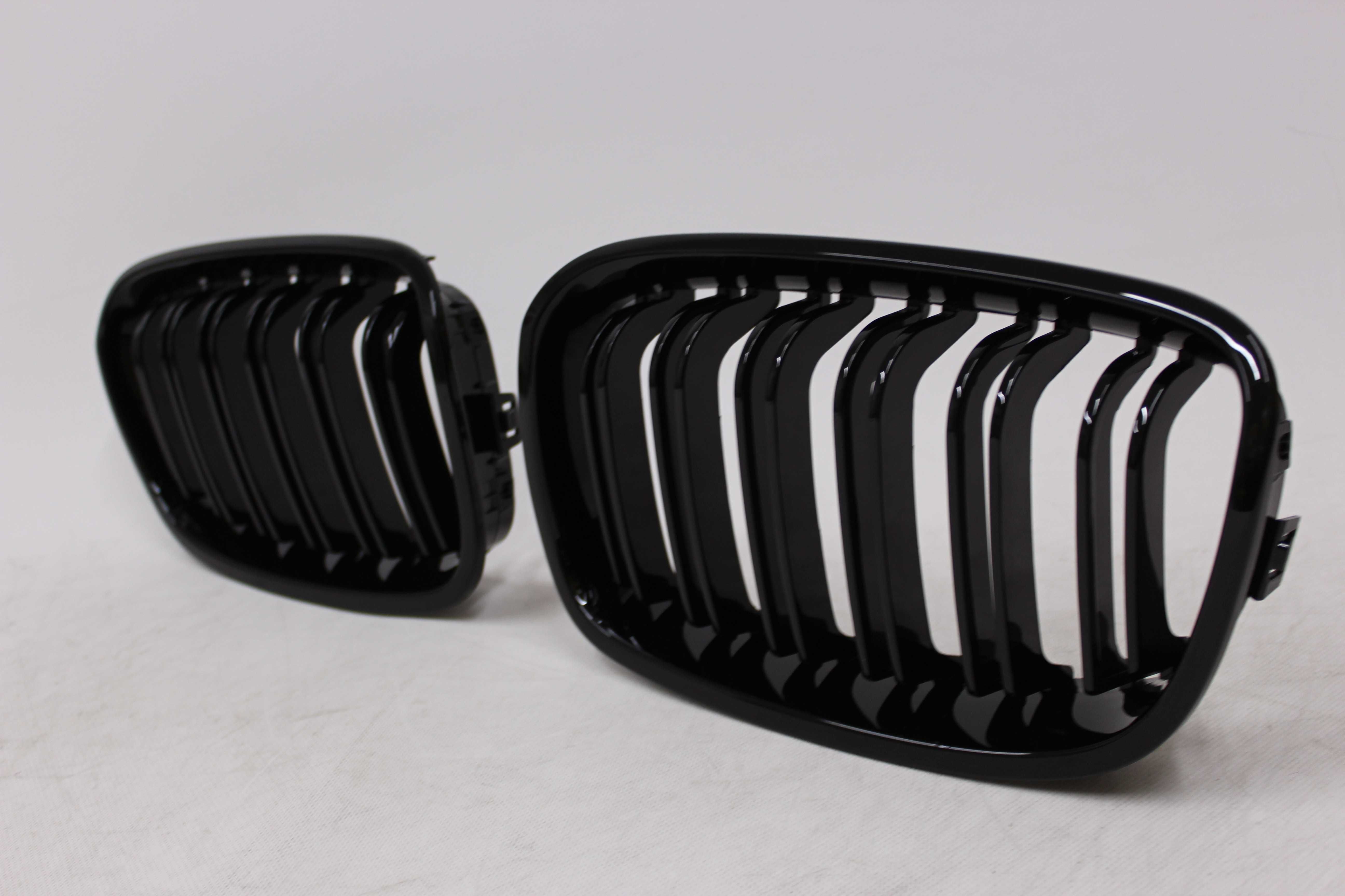 GRILL Nerki Atrapa chłodnicy BMW F20 F21 r.11-14 GLOSSY BLACK M-Look